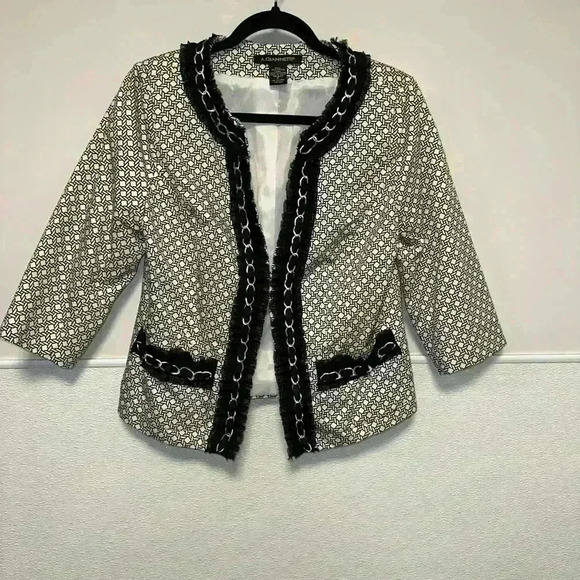 A. Giannetti Jackets & Blazers - A. Giannetti Blazer S White Black for Women